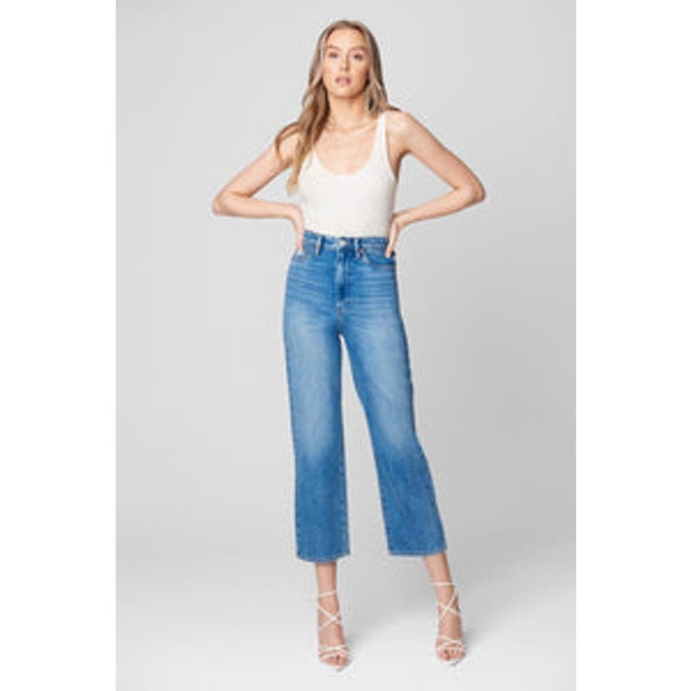 BLANKNYC The Baxter On Ocean Time Ribcage Straight Leg Jeans In Blue Size 26 NWT